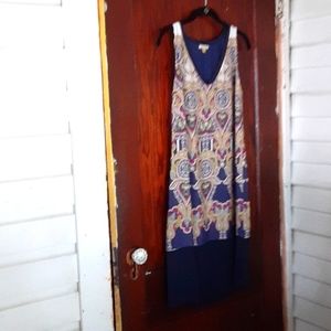 Anthropologie Leifsdottir sz 2 silk sleeveless dress pit measures 15.5 inches